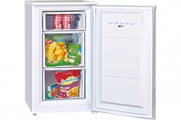 Montpellier white 48cm wide undercounter freezer