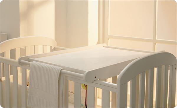 White Cot Top Changer