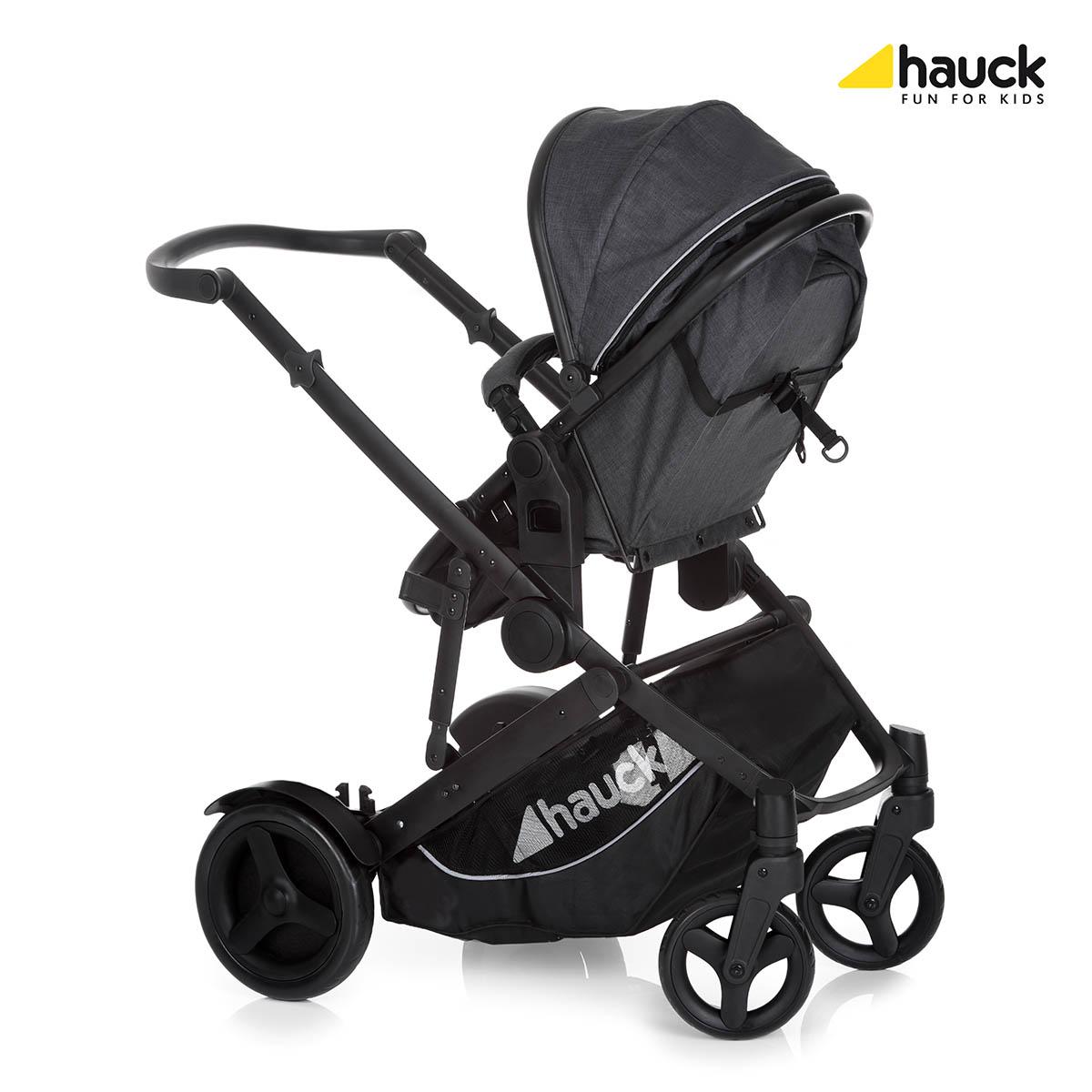 Poussette double duett 2 black black Hauck