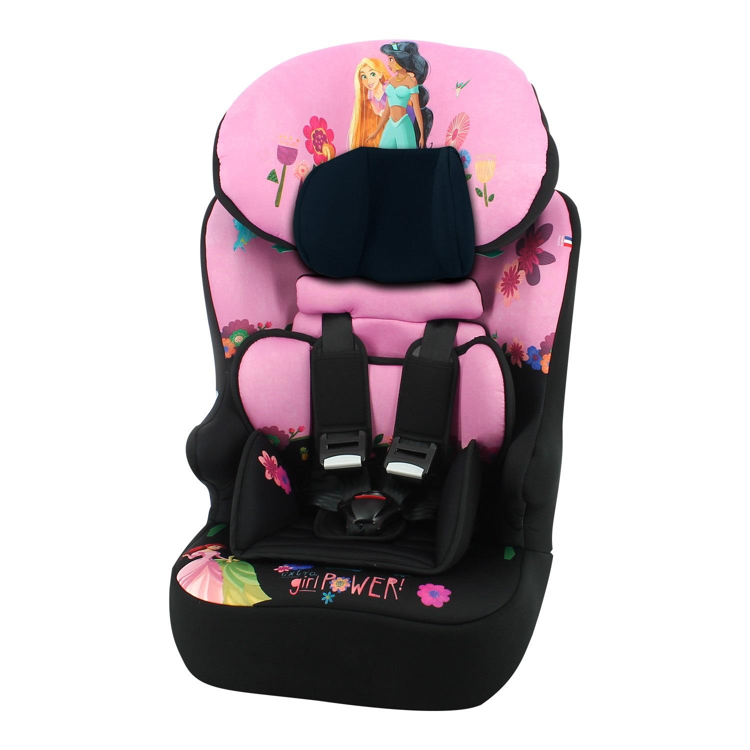 Disney Princess Race I Belt fitted 76-140cm (9 months to 12 years) High Back Booster Car Seat - 8301010176