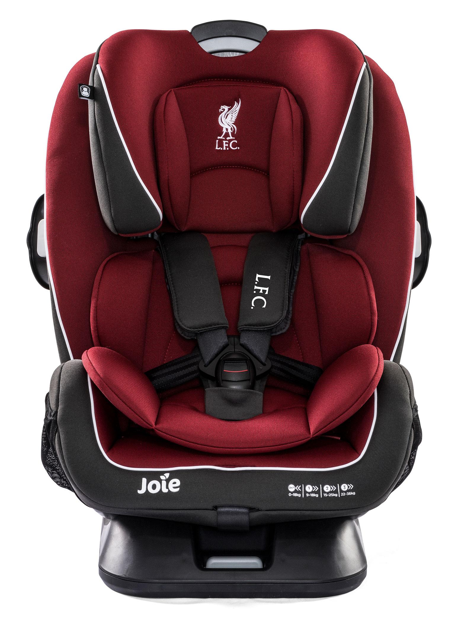 Joie Car Seat, Every Stage FX Liverpool FC Red, Liverbird, Group 0+/1/2