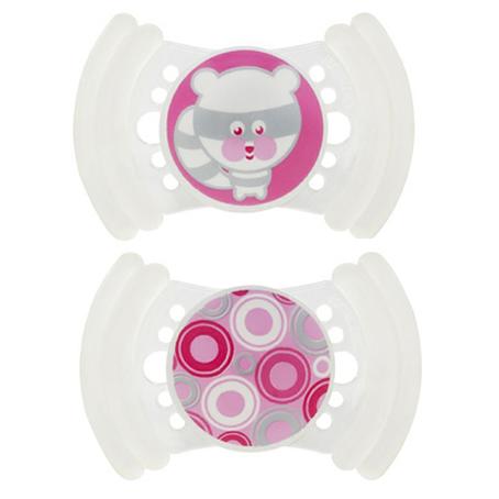 MAM Soft Soother 6m+ With Teether Edges Twin Pack