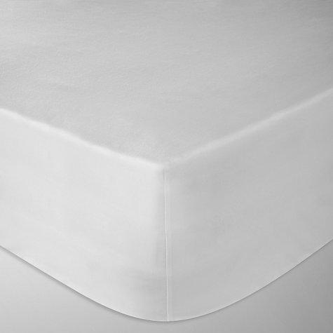 White Luxury Single Fitted Sheet