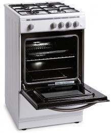 Royale white single cavity gas cooker