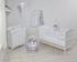 Henley White Wardrobe, Drawers and Cot Bed Nursery Room Set