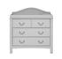 Toulouse Wardrobe, Drawers and Cot Bed Nursery Room Set