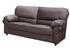 Black Faux Leather 3 Seater Sofa