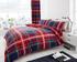 Blue/Red Tartan Duvet Cover Bedding Pack - for Teenagers -SETS