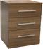 Sturdy Nevada 3 Drawer Bedside