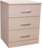 Sturdy Nevada 3 Drawer Bedside